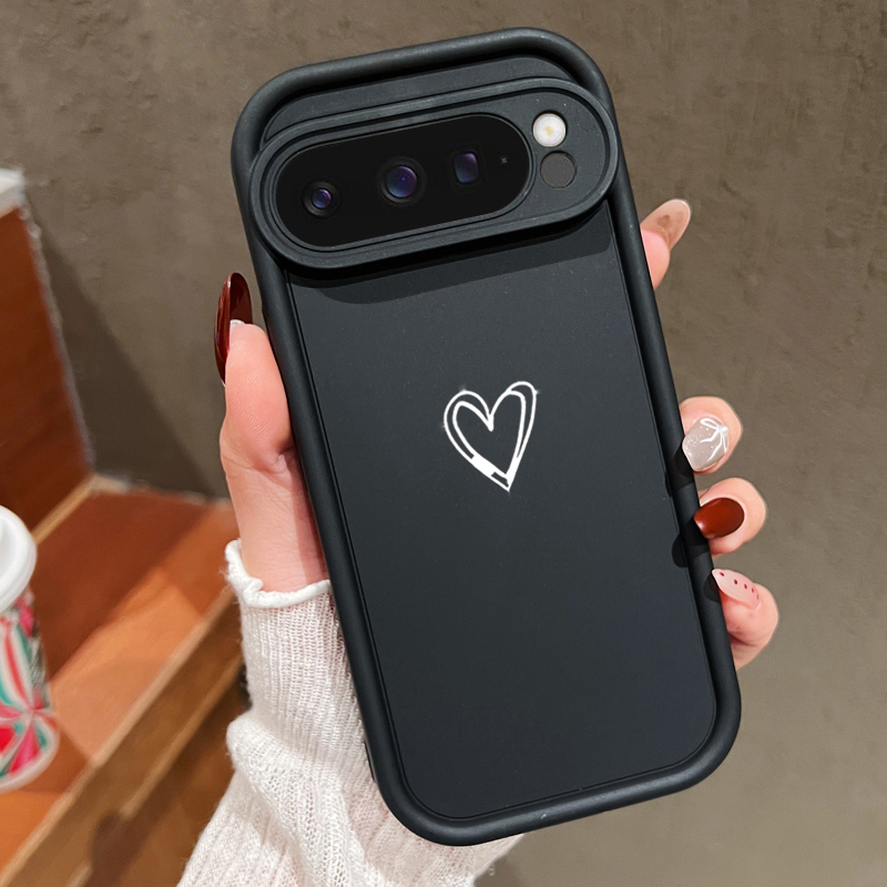 Google Pixel 9 - Coque souple à motif d'amour Simple,