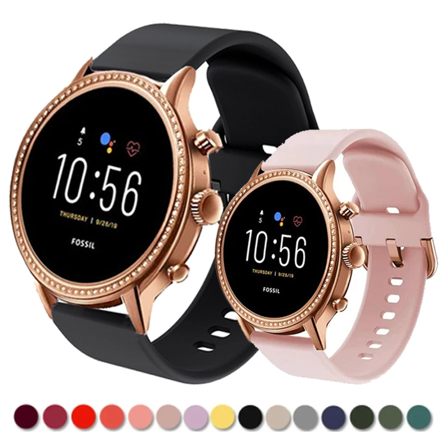 Fossil Smartwatch Accessories - Bracelet en Silicone pour femmes fossile