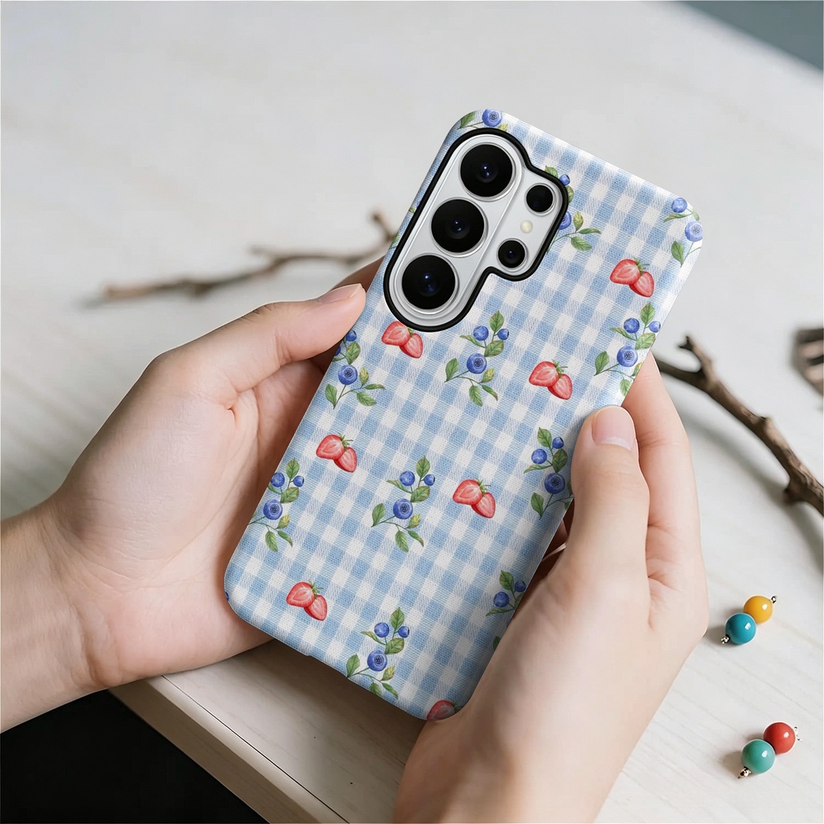 fraise myrtille carreaux 2-in- - Samsung Galaxy S24 avis et prix