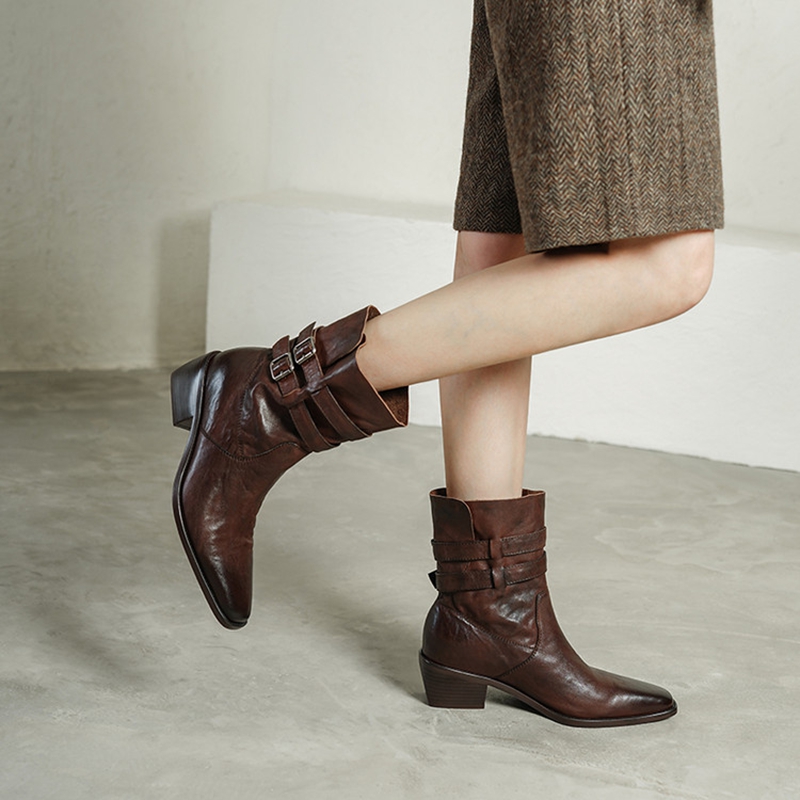 Nouvelles bottes d'automne pou - Leather Classic Strap avis et prix