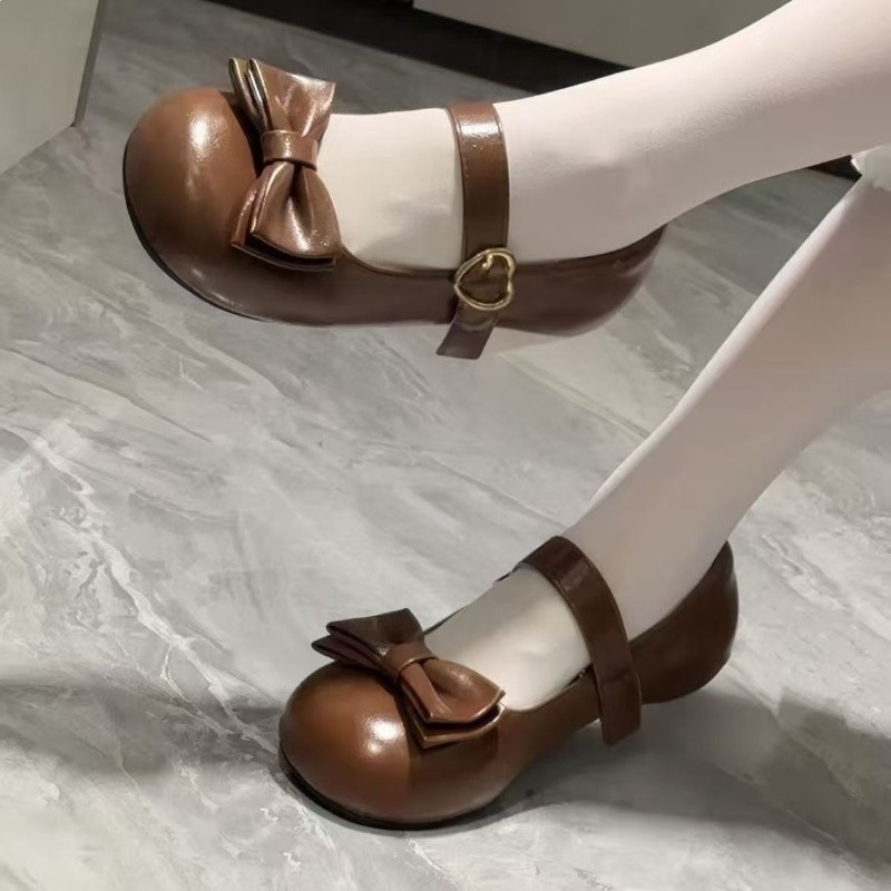 Chaussures Lolita à nœud style - Leather Classic Strap avis et prix